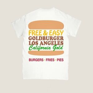 Free & Easy Goldburger Collab T Shirt Large